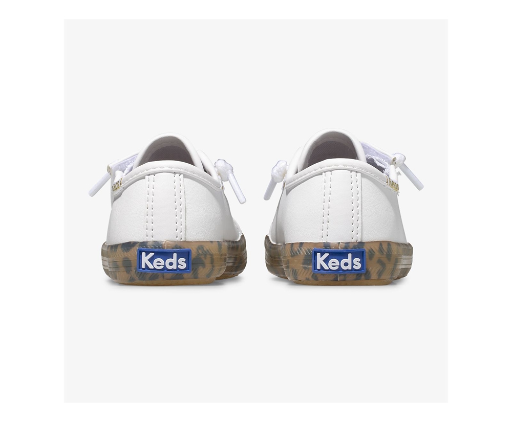 Keds Sneaker Kinder Weiß - Kickstart Leopard Foxing Jr. - EGC-501367